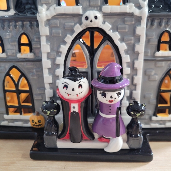 Bath and body works candle holder haunted house Halloween rare - Picture 9 of 11